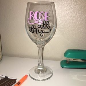 Customized wine glass